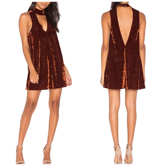 Show Me Your MuMu Dresses & Skirts - Show Me The Mumu Choker Velvet Dress New With Tags